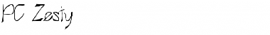 Download PC Zesty Regular Font Title Preview