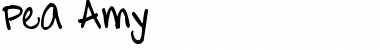 Download Pea Amy Regular Font Title Preview