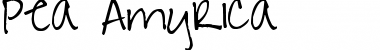 Download Pea Amy*Rica Regular Font Title Preview