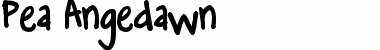 Download Pea Angedawn Regular Font Title Preview