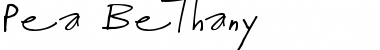 Download Pea Bethany Regular Font Title Preview