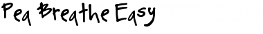 Download Pea Breathe Easy Regular Font Title Preview