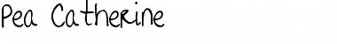 Download Pea Catherine Regular Font Title Preview
