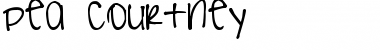 Download Pea Courtney Regular Font Title Preview