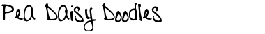 Download Pea Daisy Doodles Regular Font Title Preview