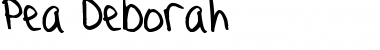 Download Pea Deborah Regular Font Title Preview