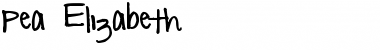 Download Pea Elizabeth Regular Font Title Preview