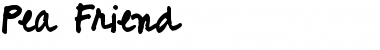 Download Pea Friend Regular Font Title Preview