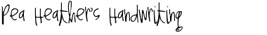 Download Pea Heather's Handwriting Regular Font Title Preview