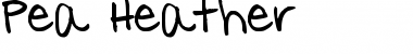 Download Pea Heather Regular Font Title Preview