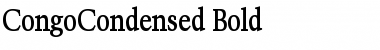 Download CongoCondensed Bold Font Title Preview