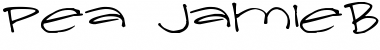 Download Pea Jamie*B* Wake Up Fishy! Regular Font Title Preview