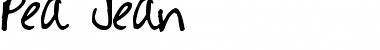 Download Pea Jean Regular Font Title Preview