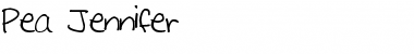 Download Pea Jennifer Regular Font Title Preview
