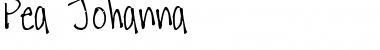 Download Pea Johanna Regular Font Title Preview
