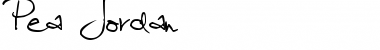 Download Pea Jordan Regular Font Title Preview