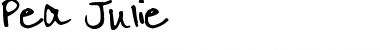Download Pea Julie Regular Font Title Preview