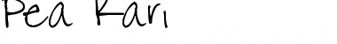 Download Pea Kari Regular Font Title Preview