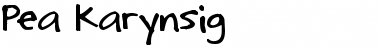 Download Pea Karynsig Regular Font Title Preview