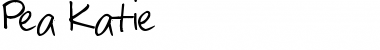 Download Pea Katie Regular Font Title Preview