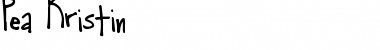 Download Pea Kristin Regular Font Title Preview