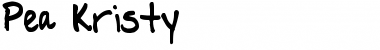 Download Pea Kristy Regular Font Title Preview