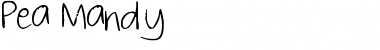 Download Pea Mandy Regular Font Title Preview