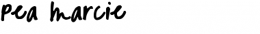 Download Pea Marcie Regular Font Title Preview