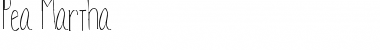 Download Pea Martha Regular Font Title Preview