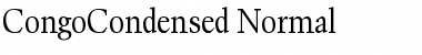 Download CongoCondensed Normal Font Title Preview