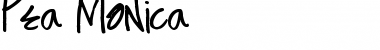 Download Pea Monica Regular Font Title Preview