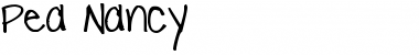 Download Pea Nancy Regular Font Title Preview
