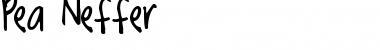 Download Pea Neffer Regular Font Title Preview