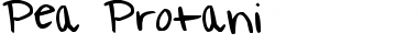 Download Pea Protani Regular Font Title Preview