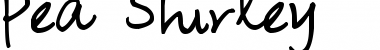 Download Pea Shirley Regular Font Title Preview