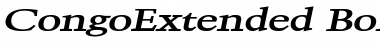 Download CongoExtended BoldItalic Font Title Preview