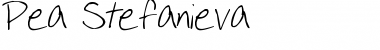 Download Pea Stefanieva Regular Font Title Preview
