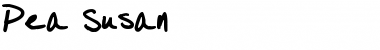 Download Pea Susan Regular Font Title Preview