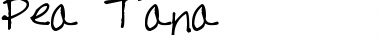 Download Pea Tana Regular Font Title Preview