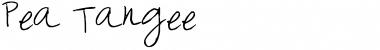 Download Pea Tangee Regular Font Title Preview