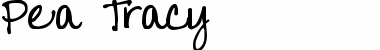 Download Pea Tracy Regular Font Title Preview