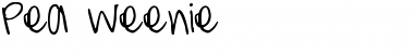 Download Pea Weenie Regular Font Title Preview