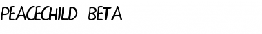 Download PEACECHILD BETA Font Title Preview