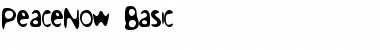 Download PeaceNow Basic PeaceNow Basic Font Title Preview