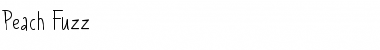 Download Peach Fuzz Regular Font Title Preview