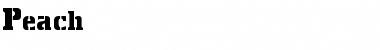 Download Peach Normal Font Title Preview