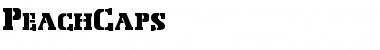 Download PeachCaps Normal Font Title Preview