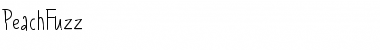 Download Peach Fuzz Regular Font Title Preview