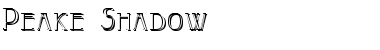 Download Peake-Shadow Regular Font Title Preview