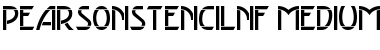 Download PearsonStencilNF Medium Font Title Preview